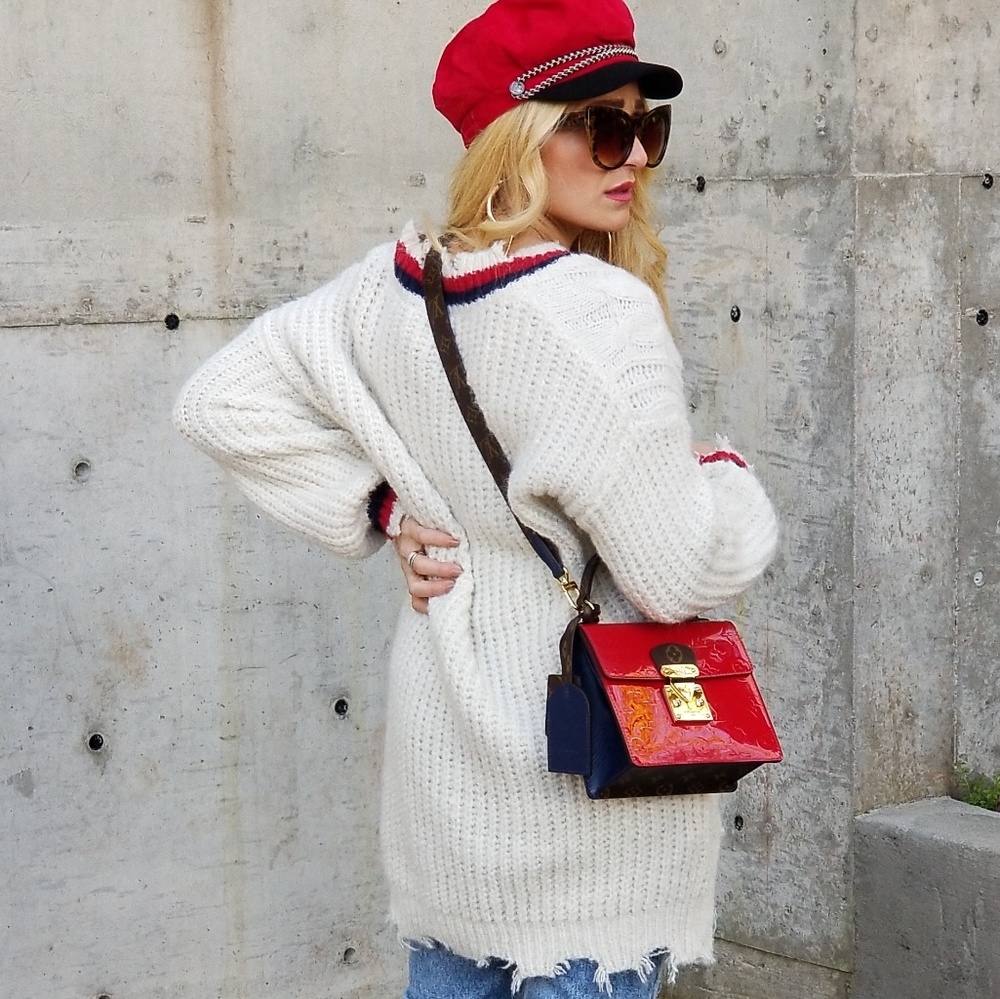 RIANNA Frayed Distress Sweater - Picture 3 of 5